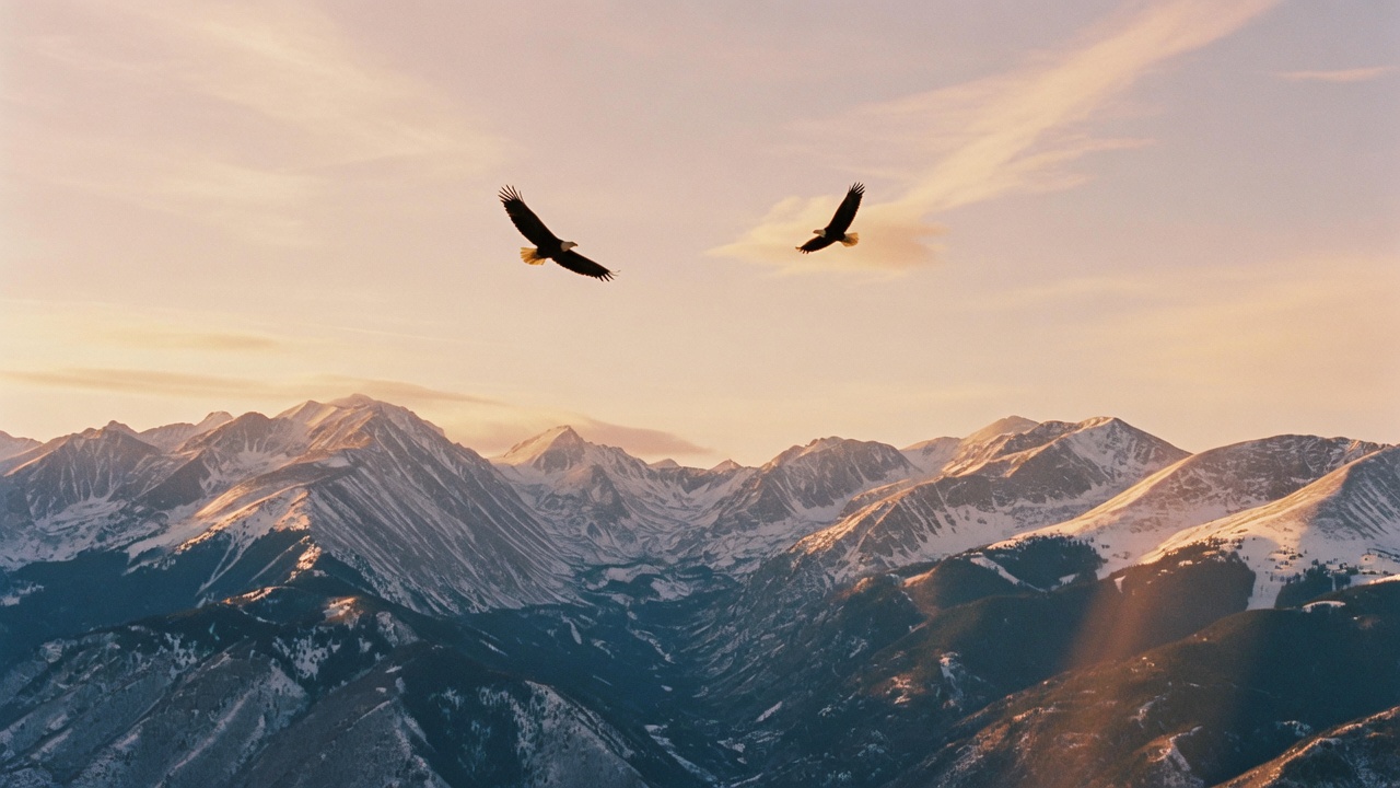Colorado mountain peaks under a wide sky